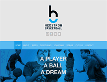 Tablet Screenshot of hedstrombasketball.com